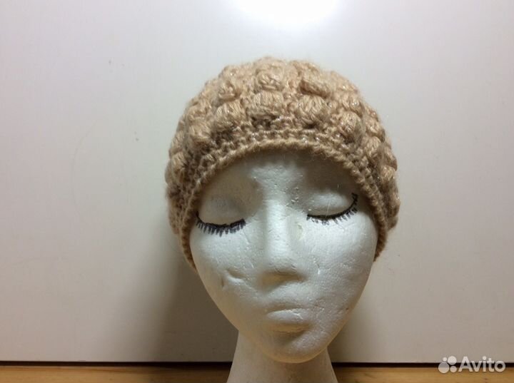 Очень красивая шапочка с люрексом, 54-57, арт 227