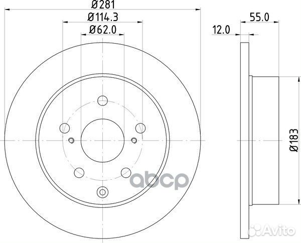 Диск тормозной зад ND1013K nisshinbo