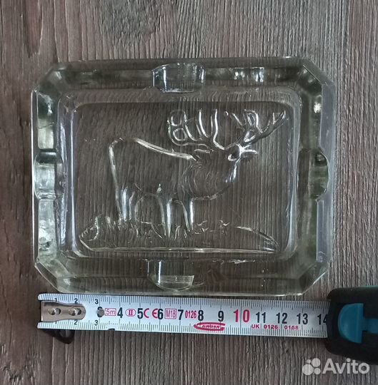 Старинная пепельница Олень