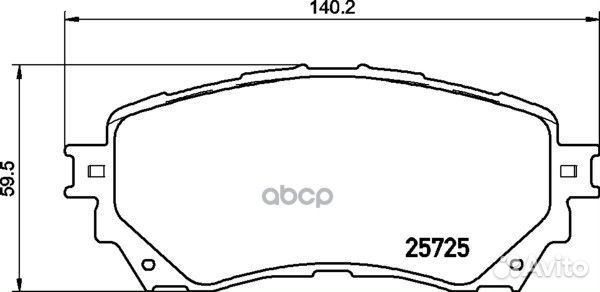 Колодки тормозные дисковые перед