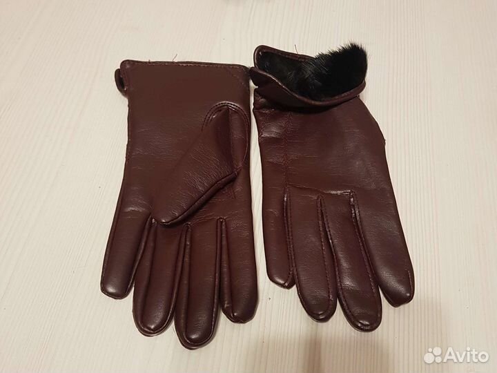 Перчатки кожаные, мужские и женские