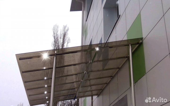 Навес из стекла