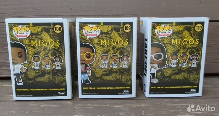Funko Pop Rocks migos 3 шт