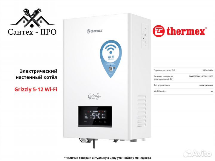 Электрический котел Thermex Grizzly 5-12