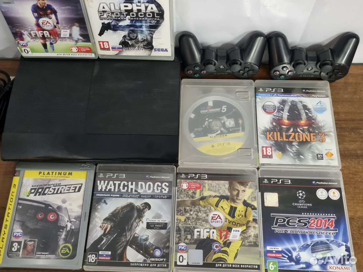 PS3 Super Slim 500 gb прошита с играми