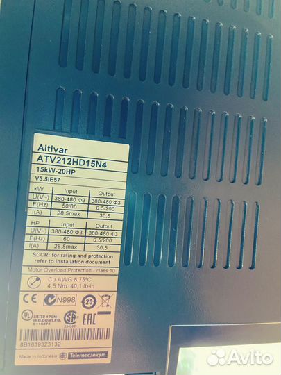 Частотник Schneider Electric Altivar 212