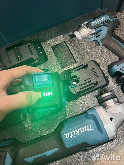 Набор аккумуляторного инструмента makita 8в1