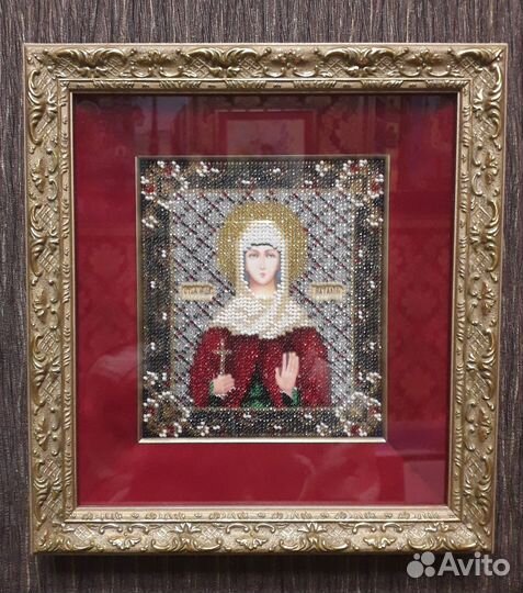 Икона вышитая бисером