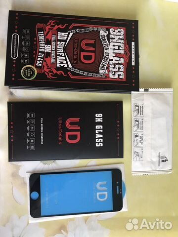 Защитное стекло iPhone 7 и 8 черное