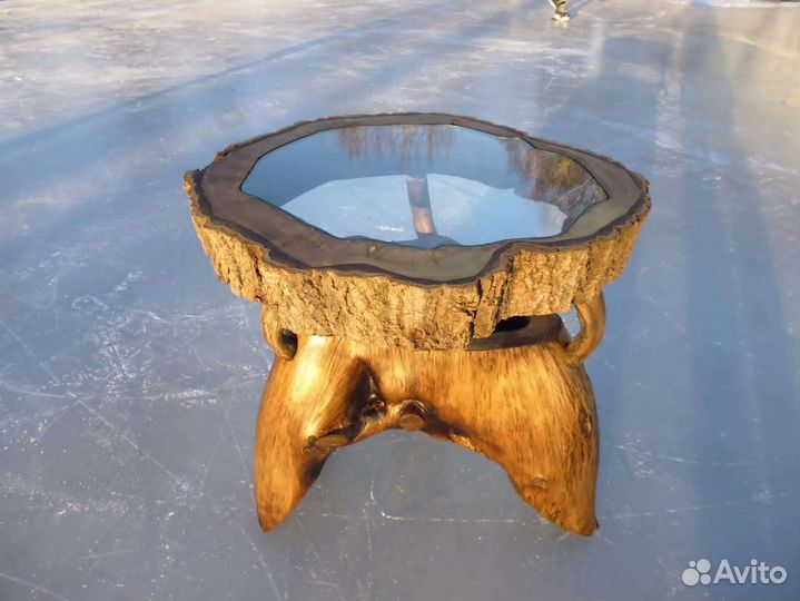 Стол из корня капа в баню,на дачу,усадьбу