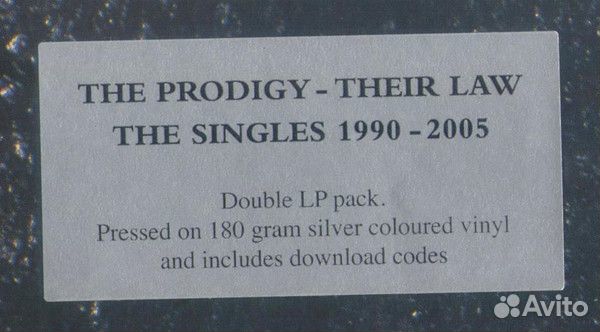 Виниловая пластинка The Prodigy — their LAW THE singles 1990-2005 (2LP)