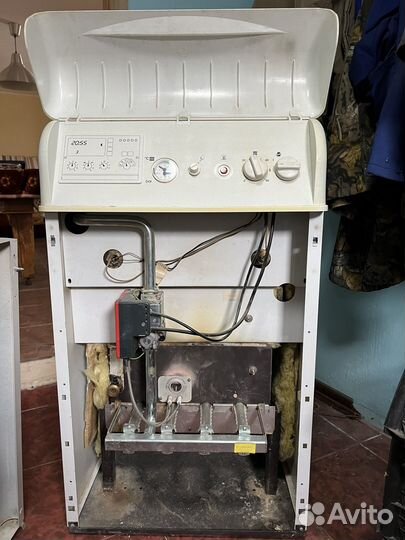 Газовый котел напольный чугунный бу