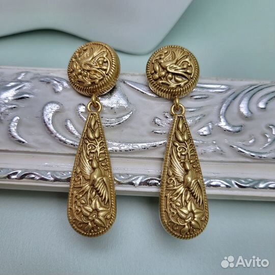 Серьги Zoao с птицей