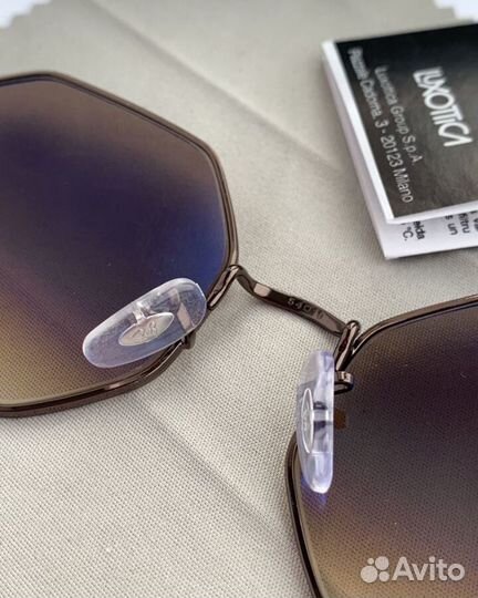 Очки ray ban octagon коричневые