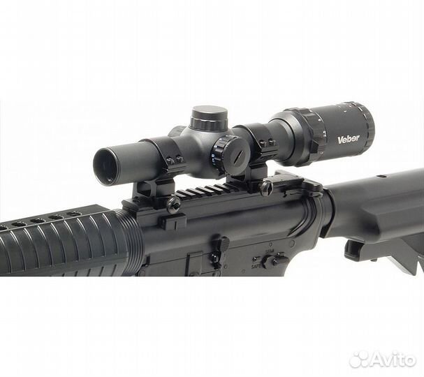 Кольца для прицела Veber 3021 H с окошком 12 мм