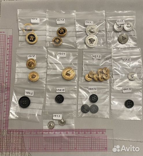 Пуговицы Versace, DG, Dior, Gucci оригинал