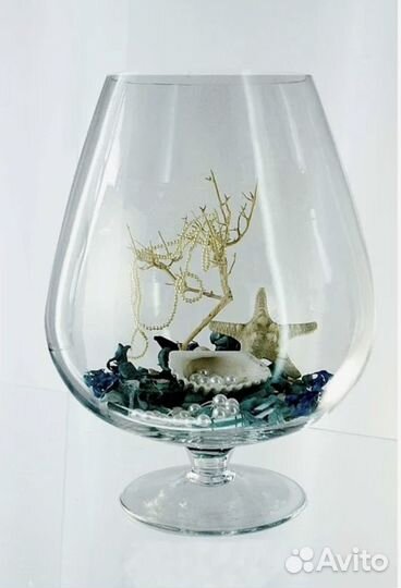 Ваза фужер на ножке