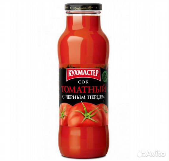Сок Кухмастер Томатный с Перцем с мякотью 700мл