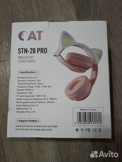 Беспроводные наушники Cat STN-28 PRO