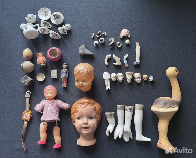 Старинные куклы, фарфор, донорство, посуда
