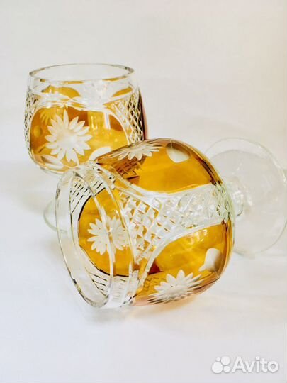 Цветные Хрустальные бокалы для коньяка Германия