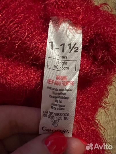 Свитер для девочки 80 86