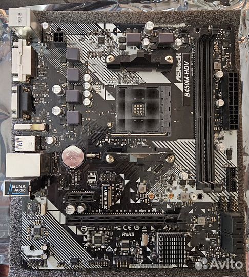 Asrock B450M-HDV r4.0 AM4 Материнская плата