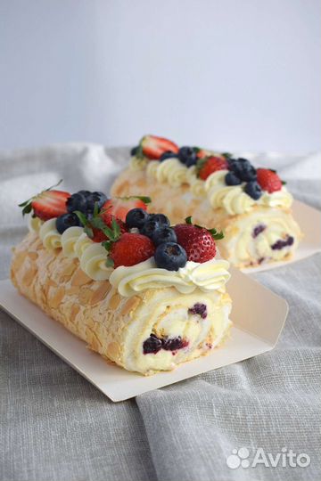 Меренговый рулет