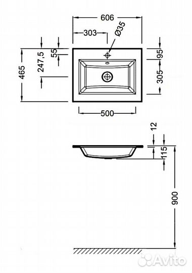 Раковина Jacob Delafon Vox 60 см EB2105-DD4