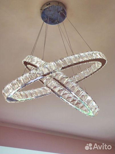 Люстра подвесная дизайнерская с кольцами
