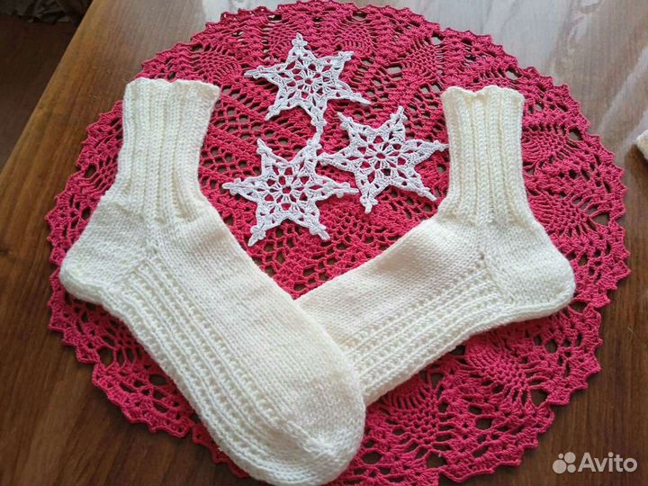 Носки ручной вязки