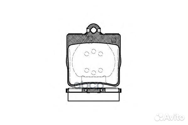 Колодки тормозные задние 067800 Remsa