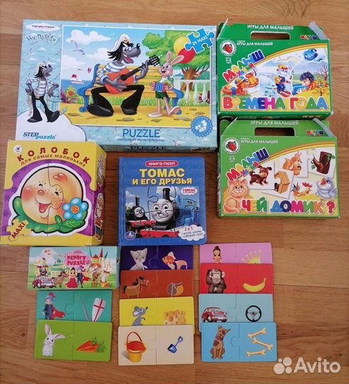 Развивающие игрушки, пазлы
