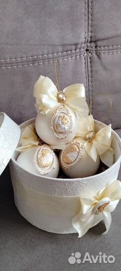 Новогодние шары ручной работы