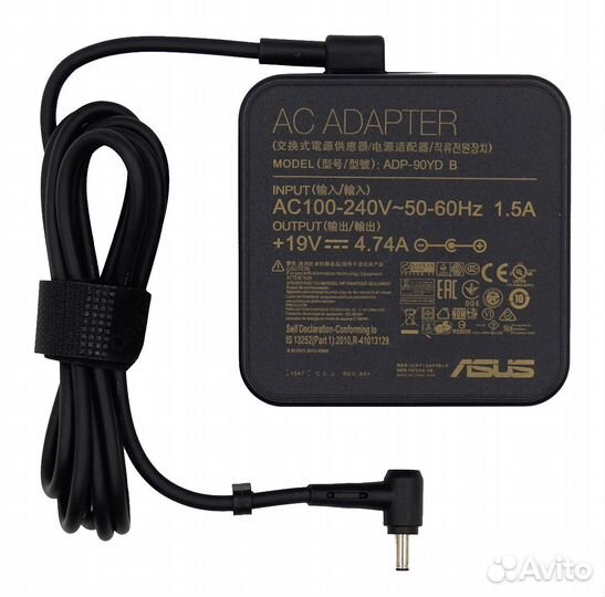 Блок питания для ноутбука Asus 4.0x1.35мм, 90W (19