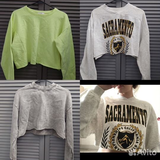 Свитшот укороченный Zara HM