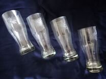 Стеклянные стаканы СССР винтаж 4 шт