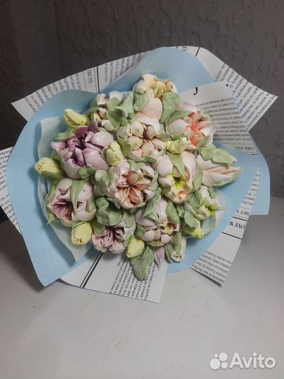 Букеты из зефира,зефир, съедобные подарки