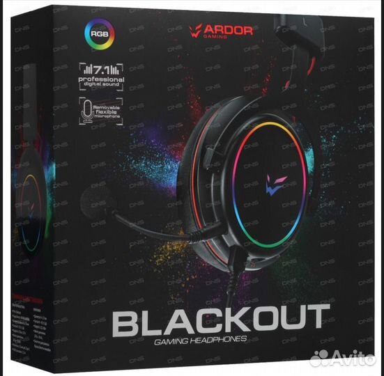 Проводные наушники ardor gaming Blackout черный