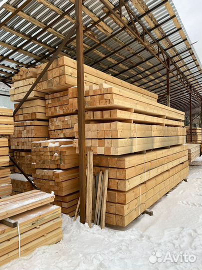 Брус обрезной 100х200х6000мм