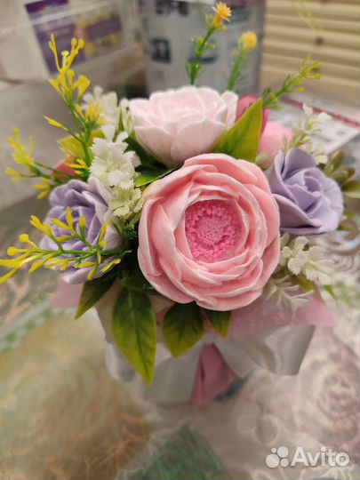 Букет цветов из мыла