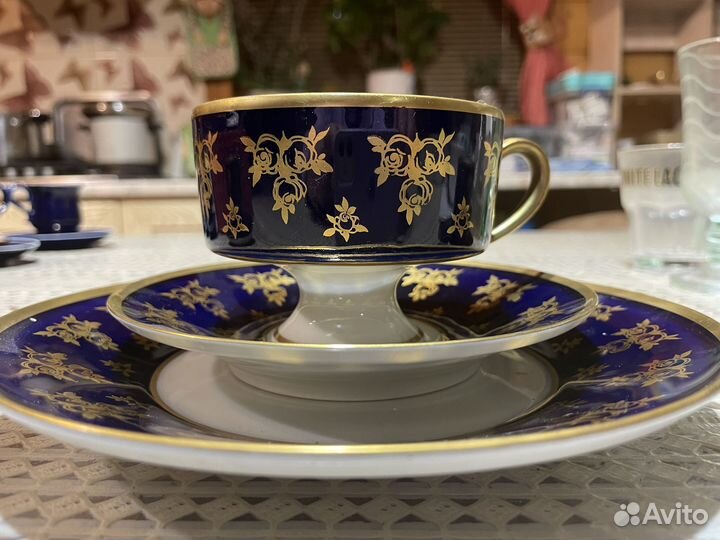 Reichenbach и Wallendorf чайная тройка и кофейная