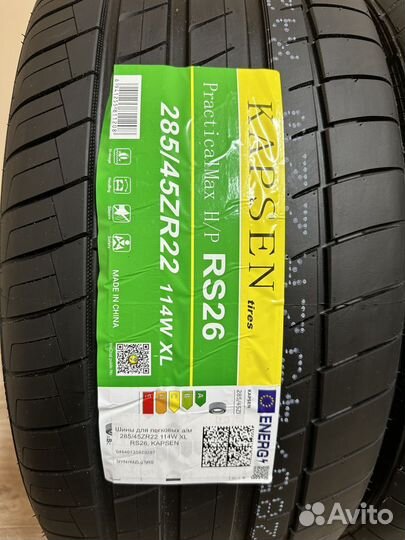 Kapsen RS26 Practical Max HP 285/45 R22 116Z