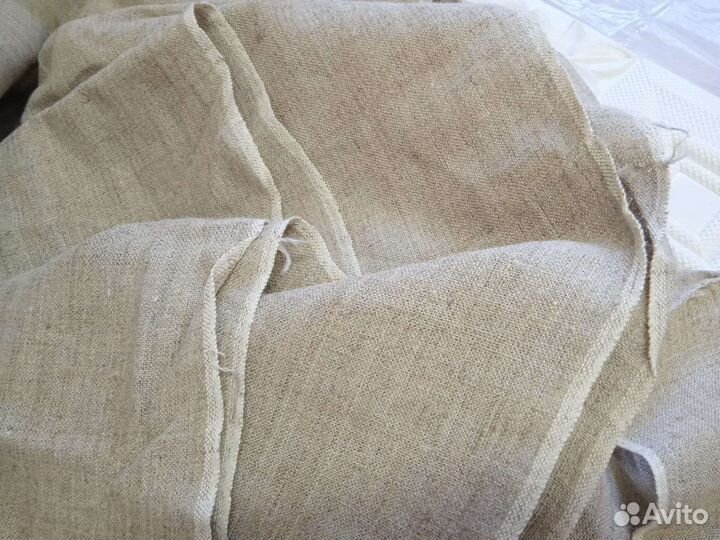 Отрез ткани лен СССР