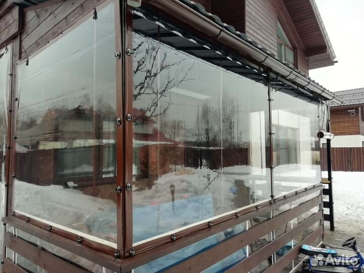 Мягкие пвх окна на беседку