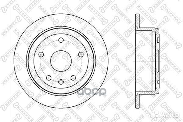 Диск тормозной 60205005SX Stellox