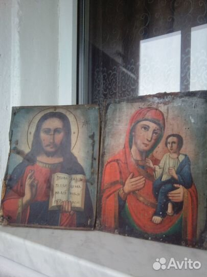 Старинные иконы Венчальная пара письмо