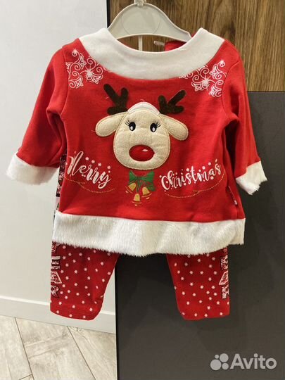 Новогодний костюм для девочки 74