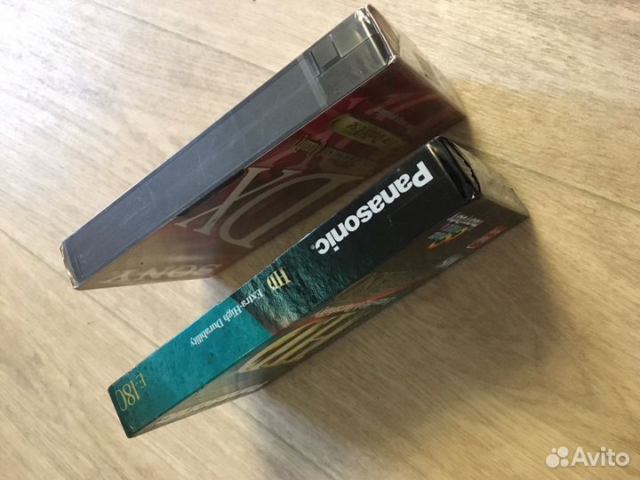 Видеокассеты vhs 1шт панас 180мин новые, пакетные