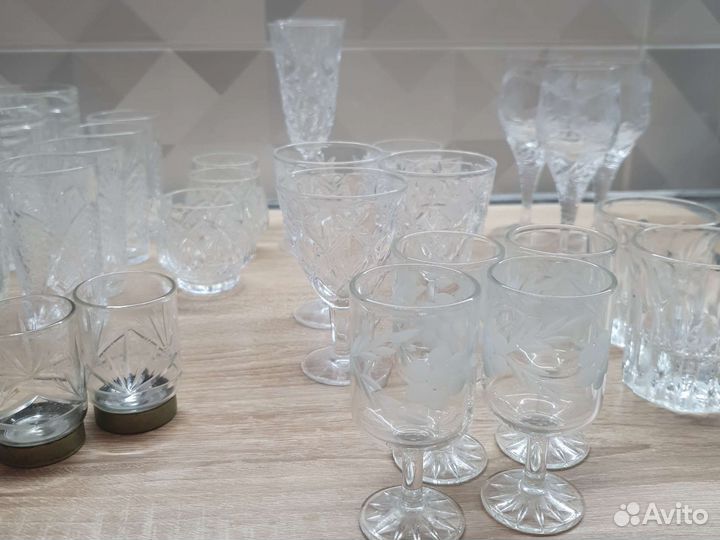 Хрустальные фужеры бокалы СССР